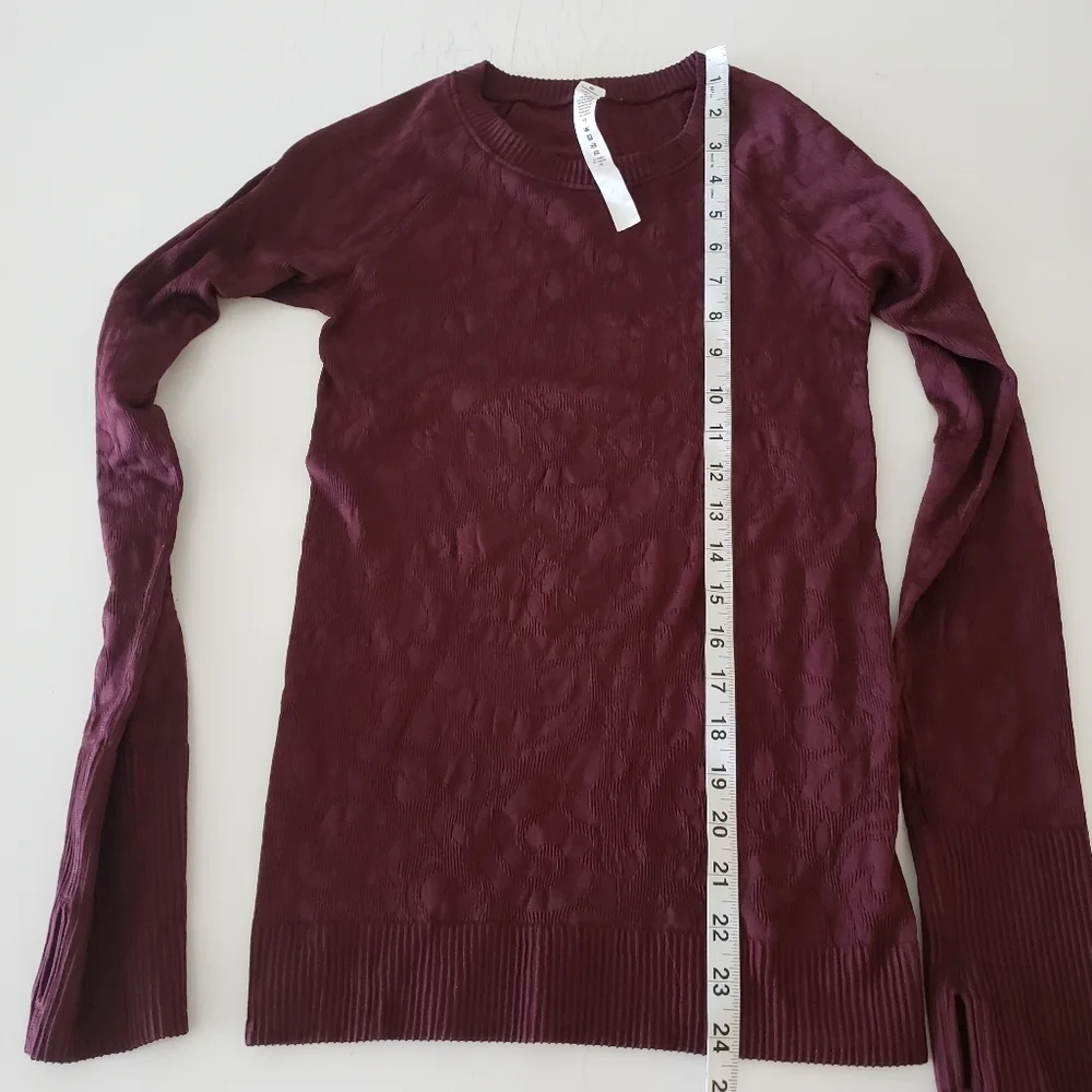 Lululemon Rest Less Pullover Garnet size 4